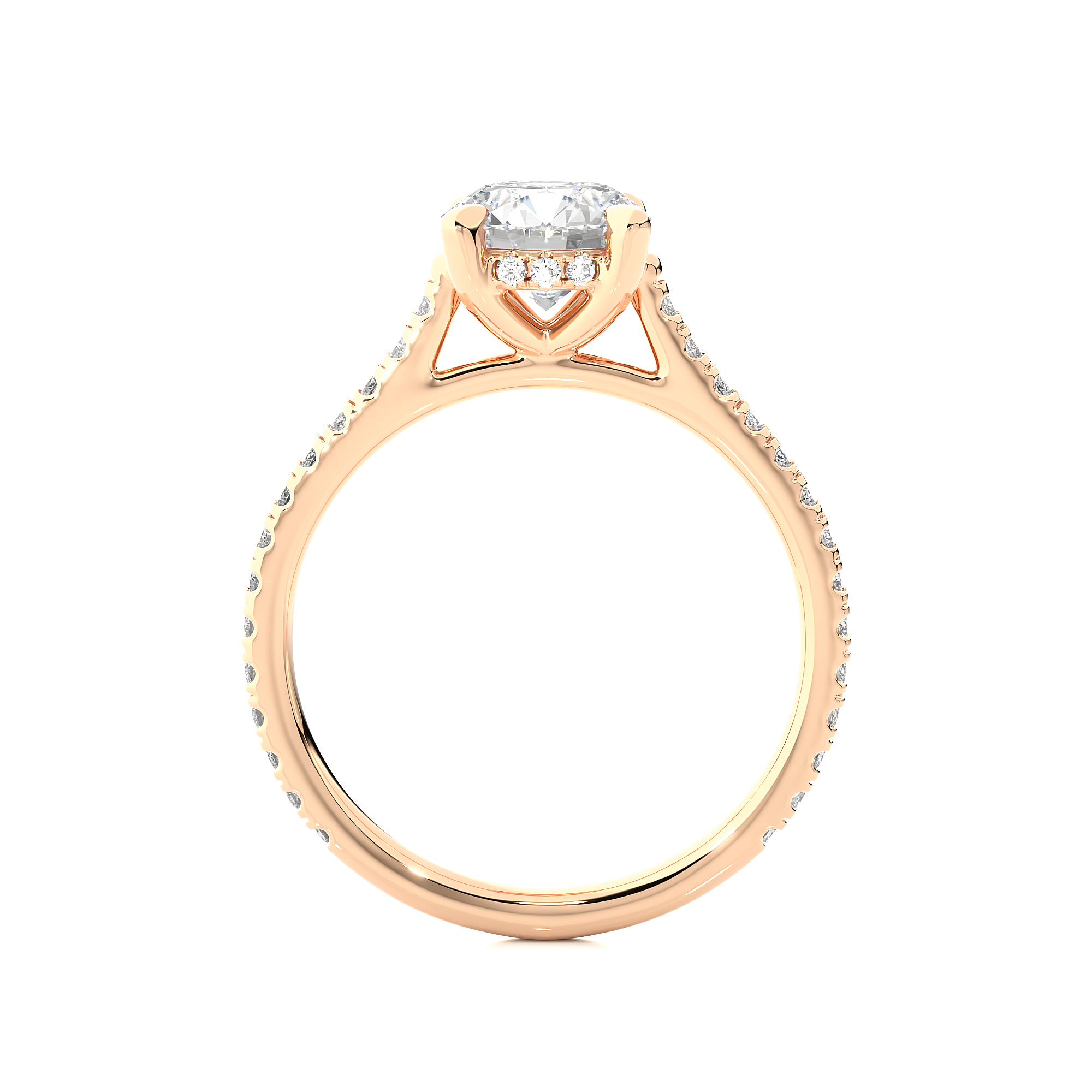14K White Yellow Rose Gold 1.23 Carat Round Solitaire Diamond Ring