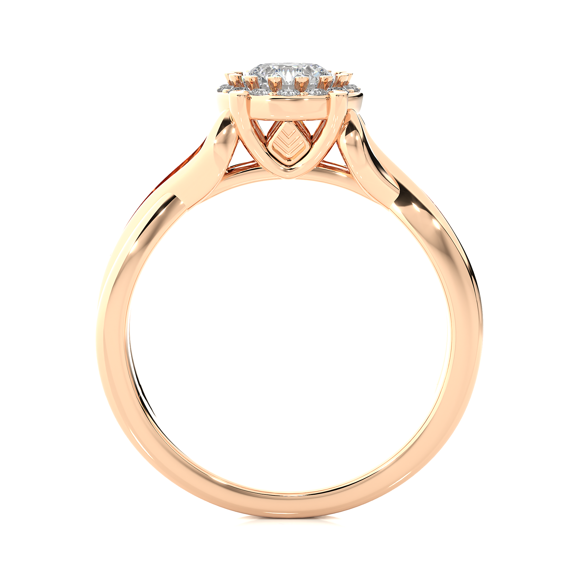 14K White Yellow Rose Gold  0.83 Carats Criss Cross Halo Diamond Ring