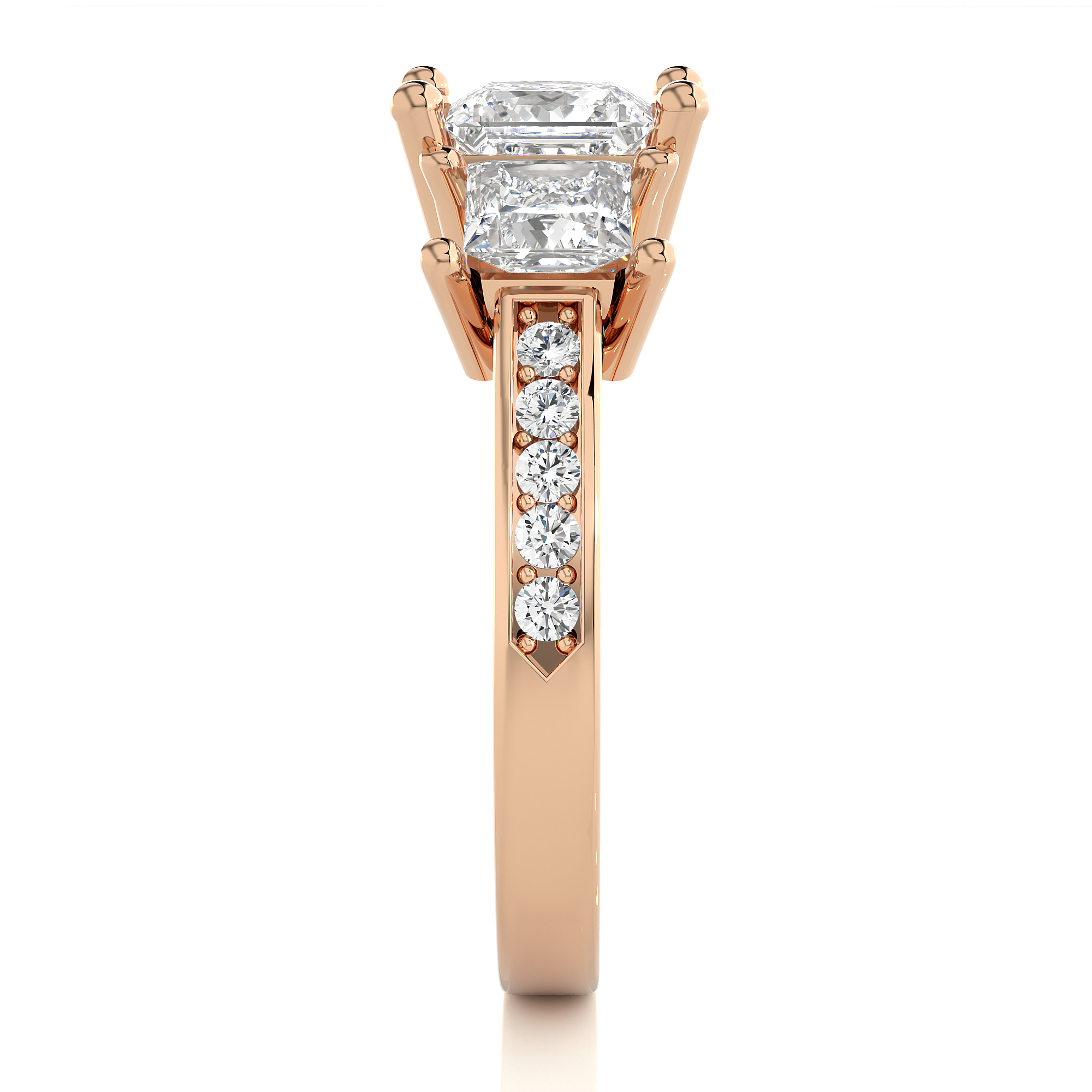 Gilded Grace Solitaire Lab Grown Diamond Ring