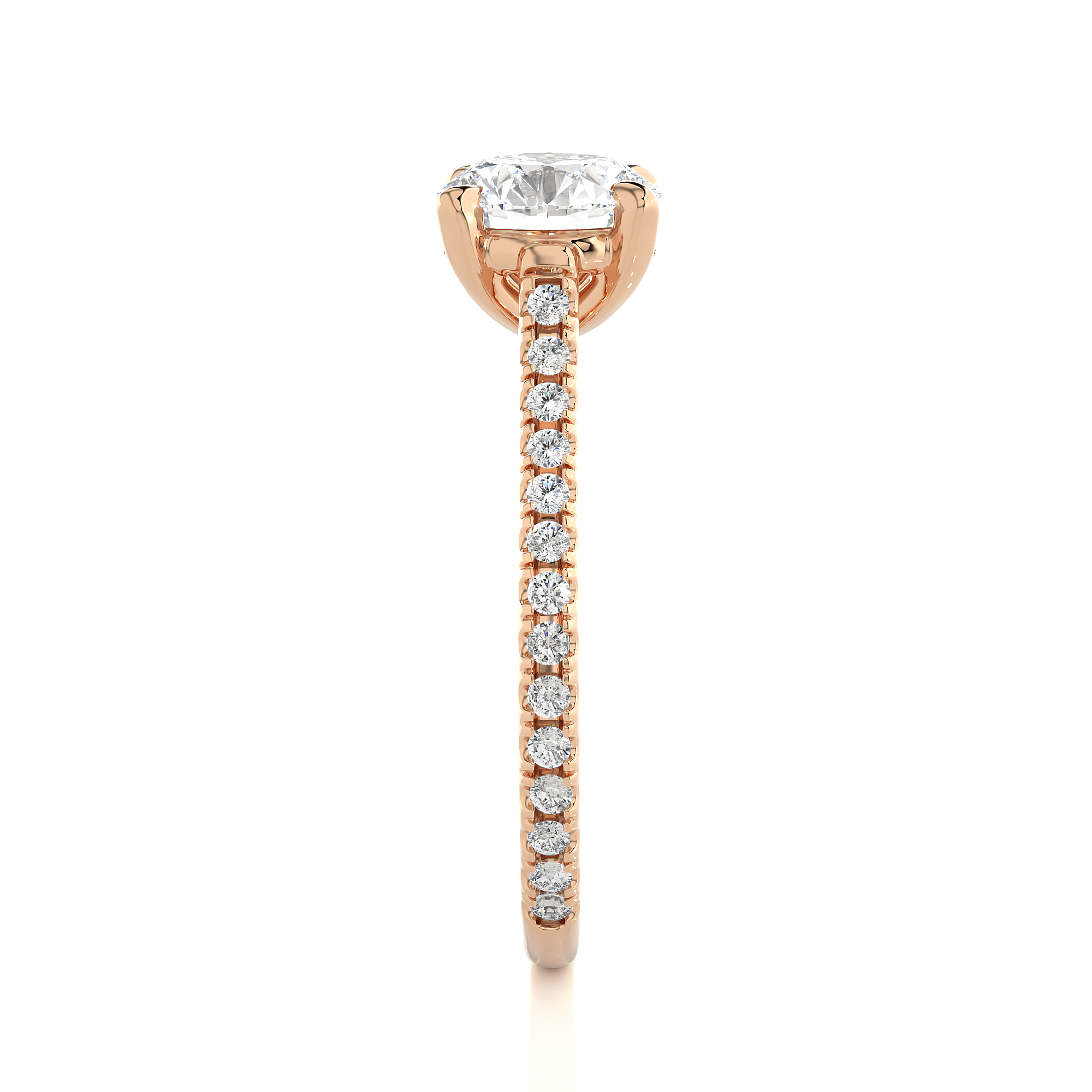 14K White Yellow Rose Gold 1.23 Carat Round Solitaire Diamond Ring