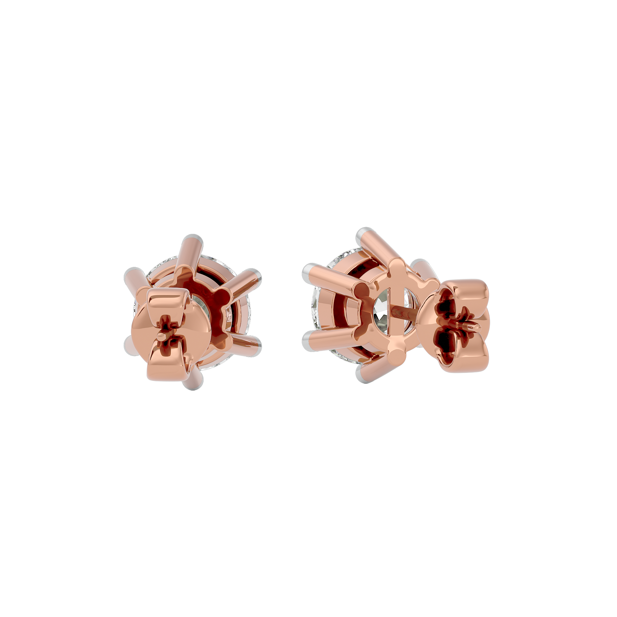 Timeless Allure Solitaire Lab Grown Diamond Earrings