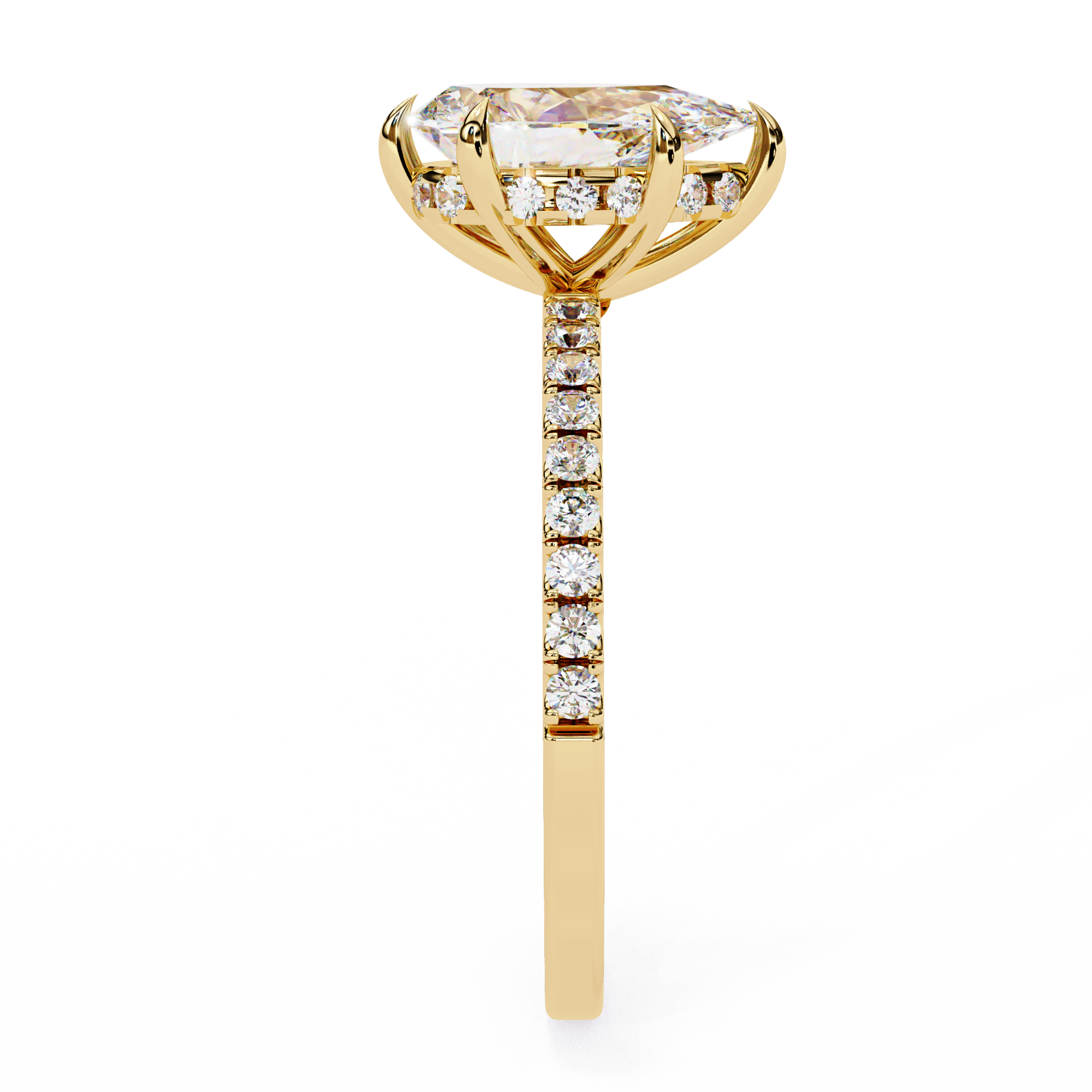 Aurelle Pear Diamond Ring