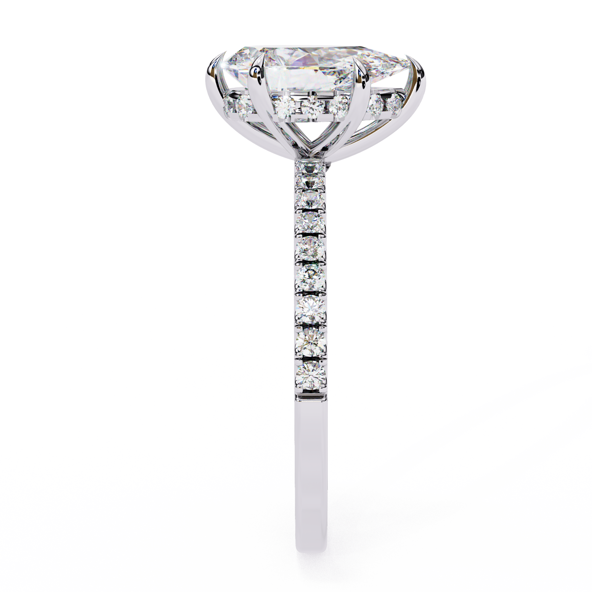 Aurelle Pear Diamond Ring