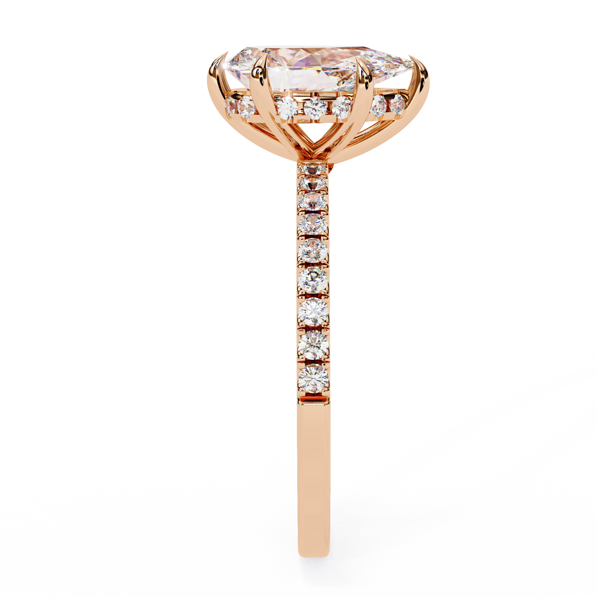 Aurelle Pear Diamond Ring