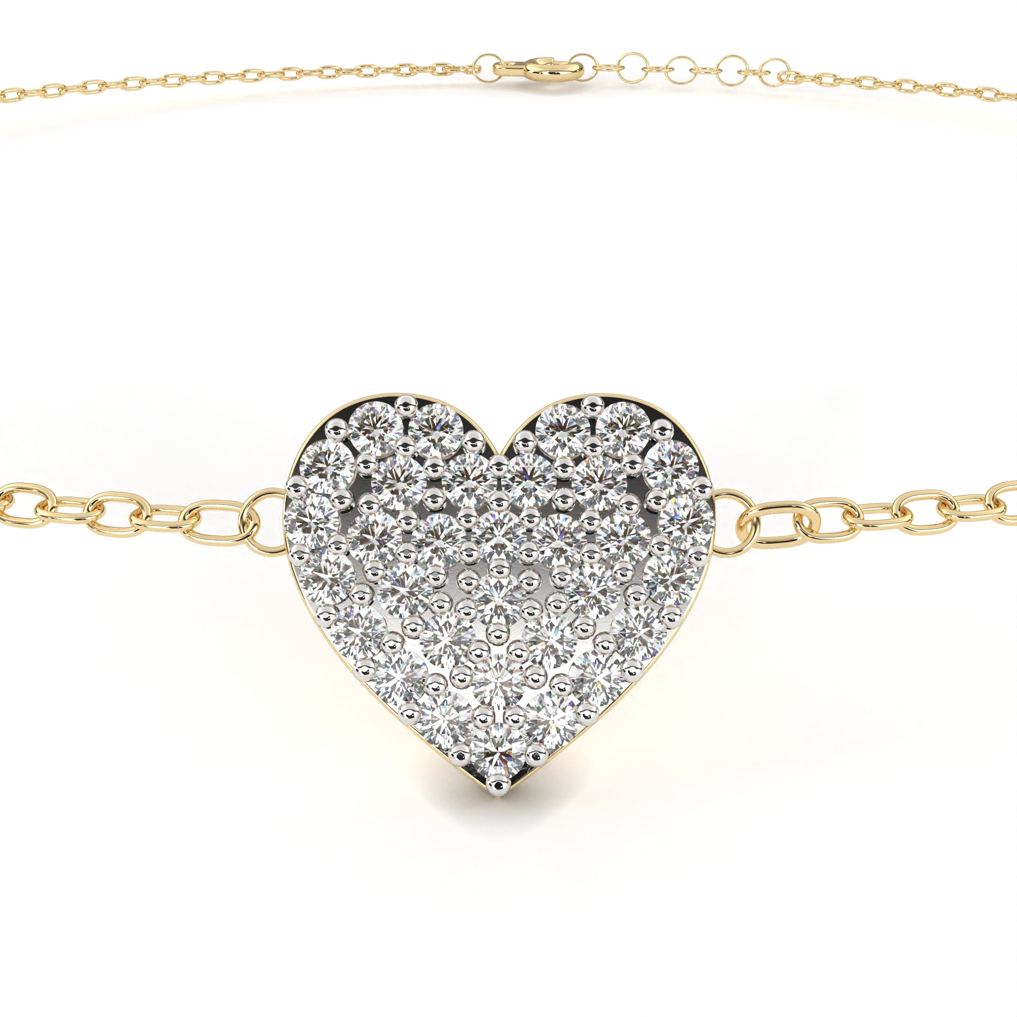 Timeless Round Diamond Gold Friendship Bracelet