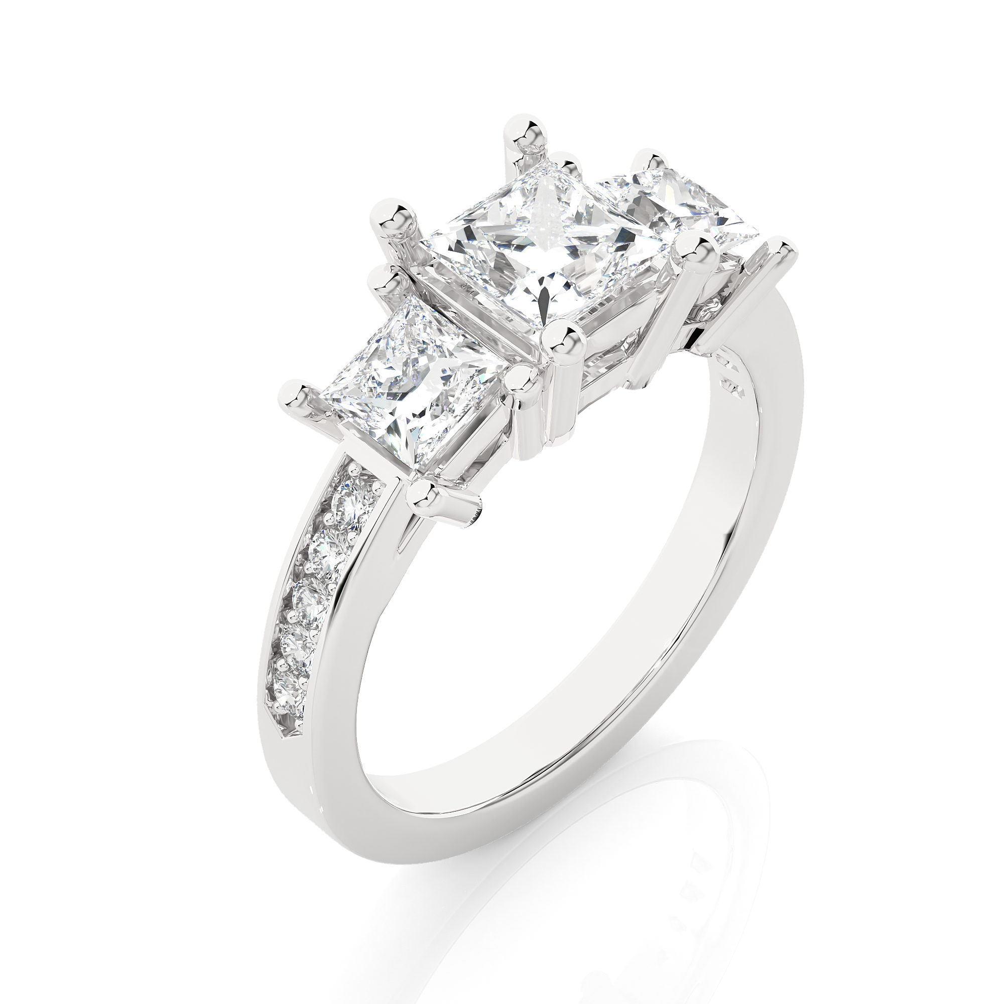 Gilded Grace Solitaire Lab Grown Diamond Ring