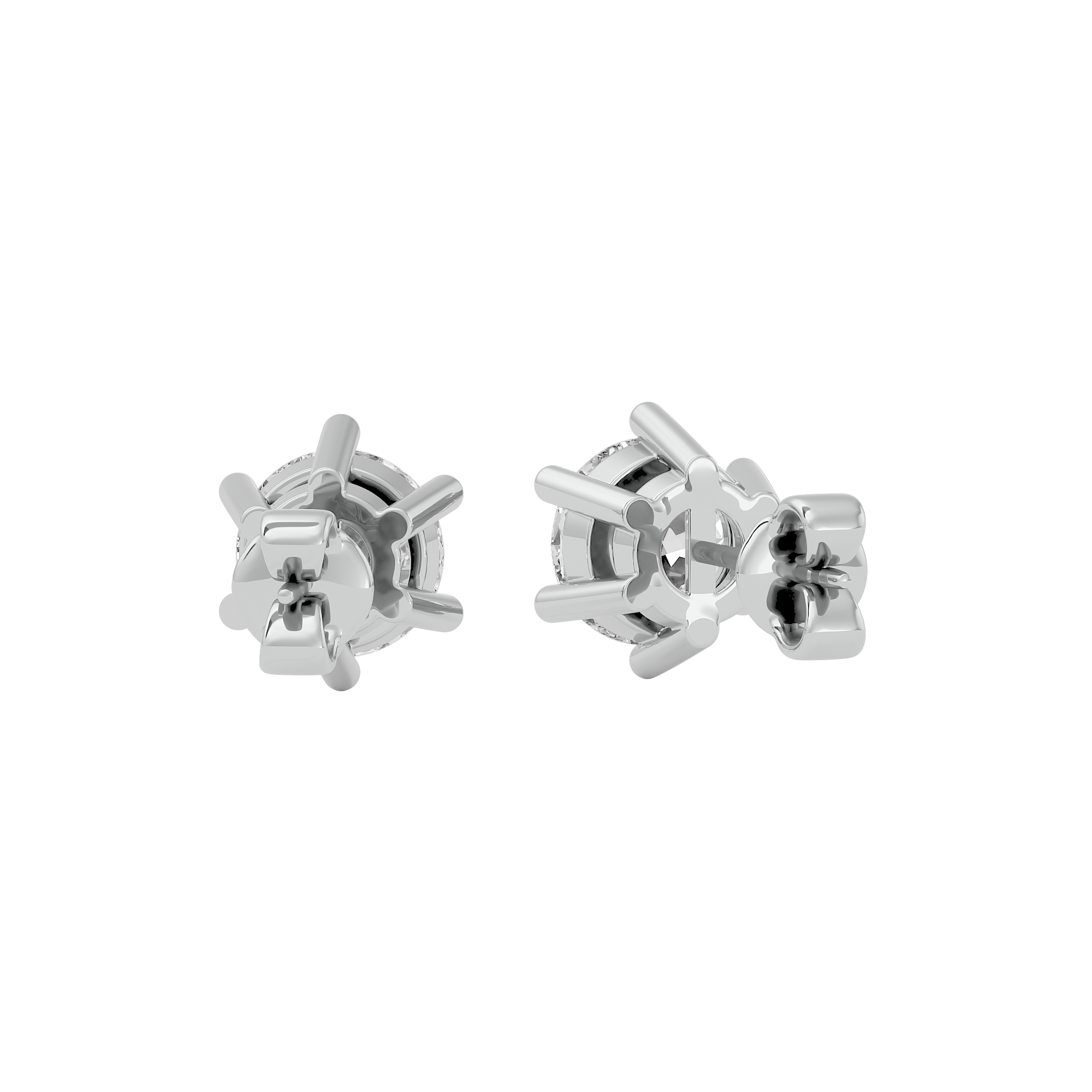 Timeless Allure Solitaire Lab Grown Diamond Earrings