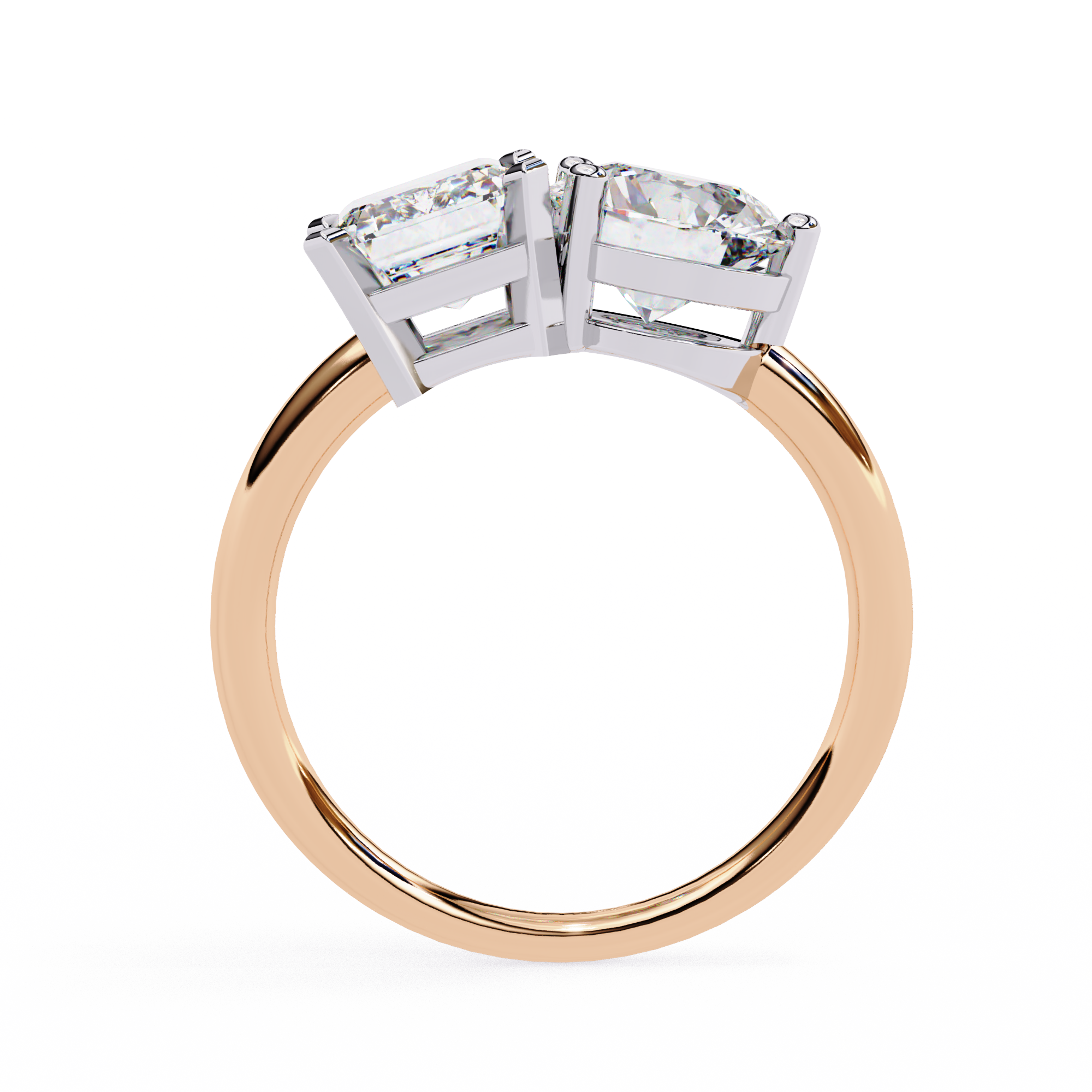 Twin Flame Diamond Ring