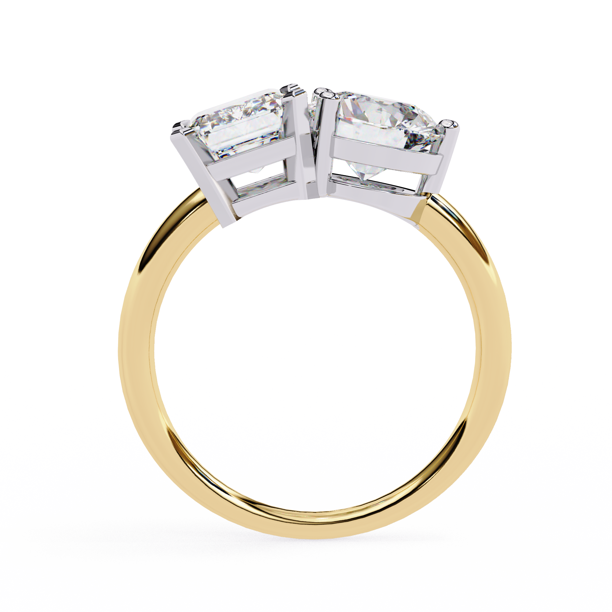 Twin Flame Diamond Ring
