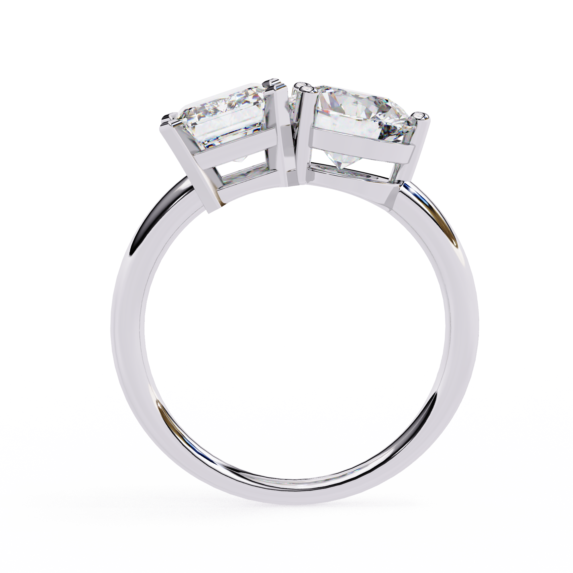 Twin Flame Diamond Ring
