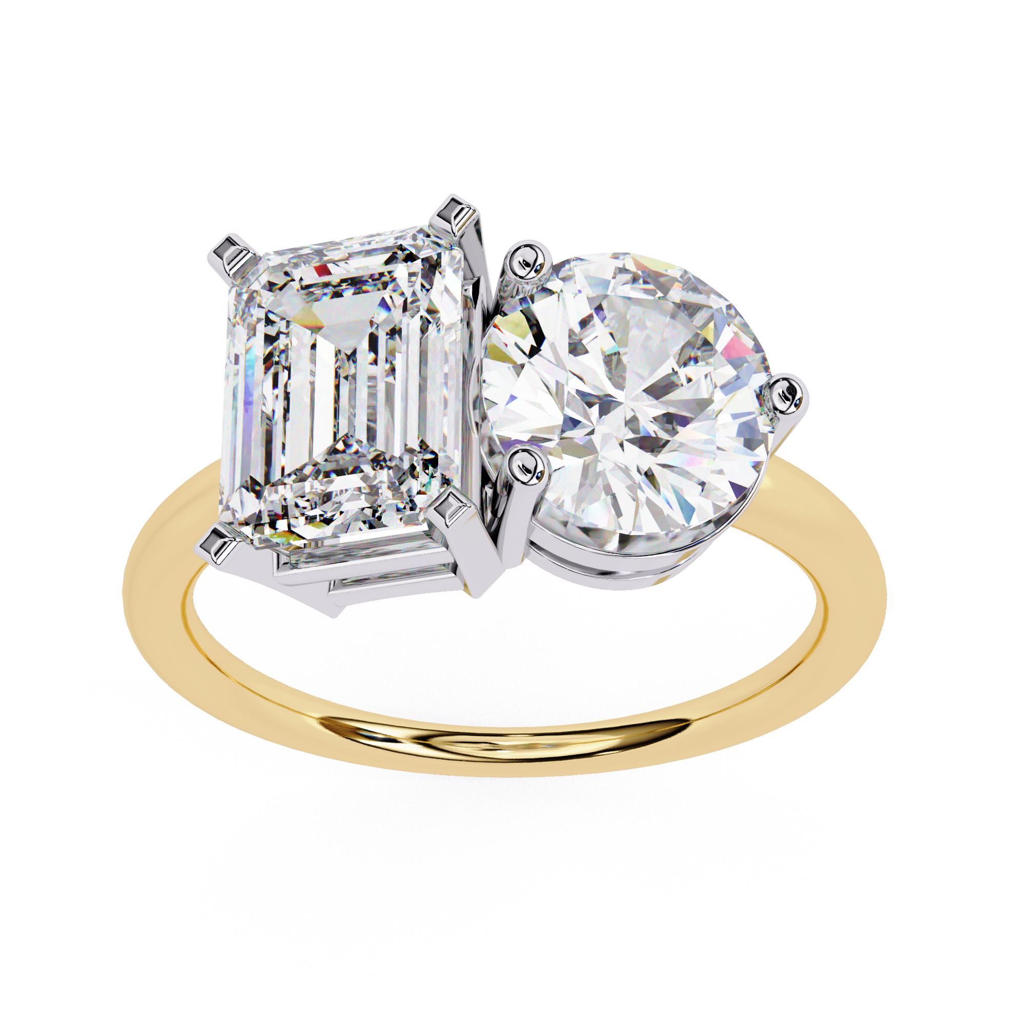 Twin Flame Diamond Ring