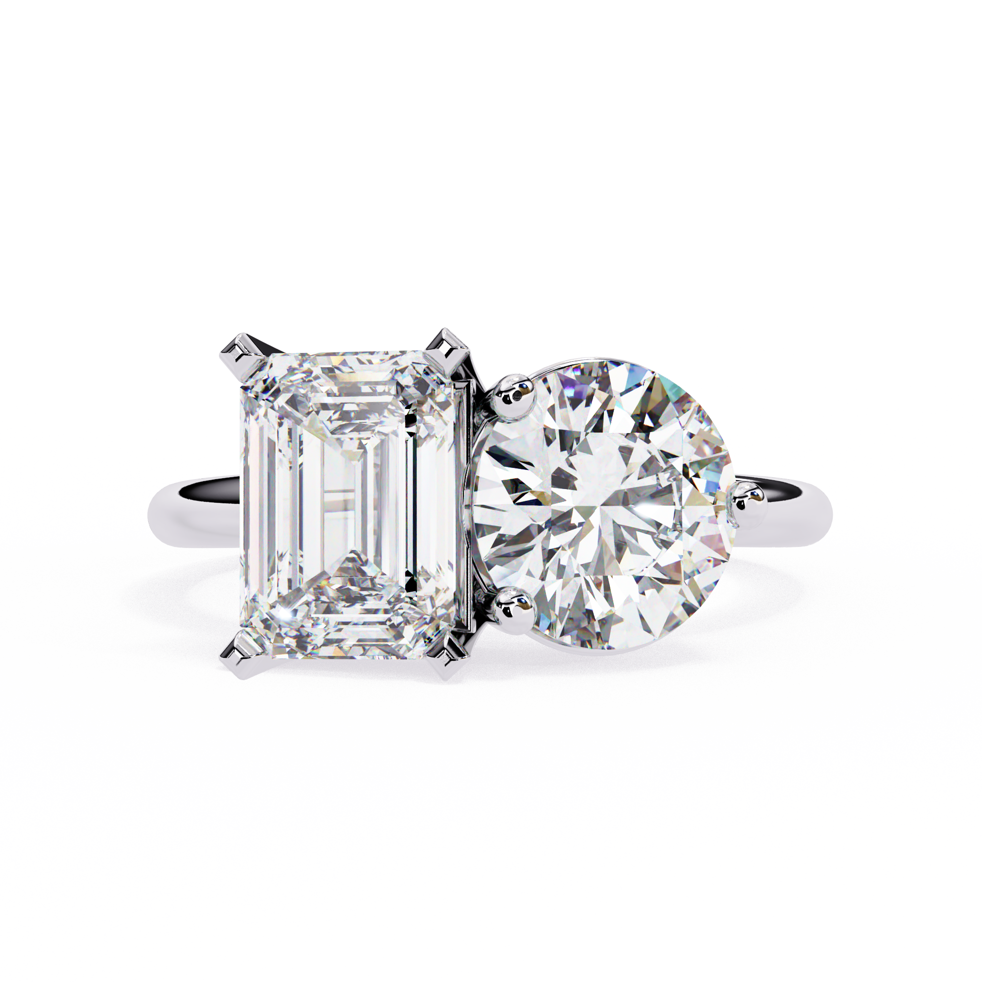 Twin Flame Diamond Ring