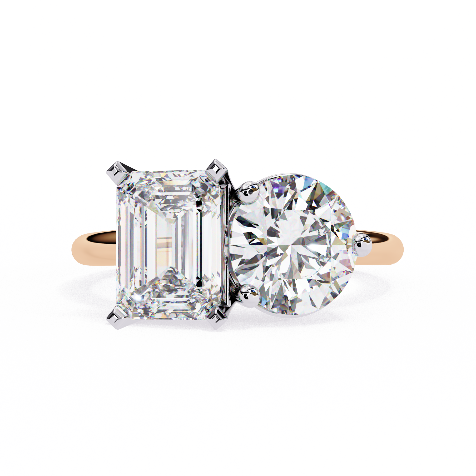 Twin Flame Diamond Ring