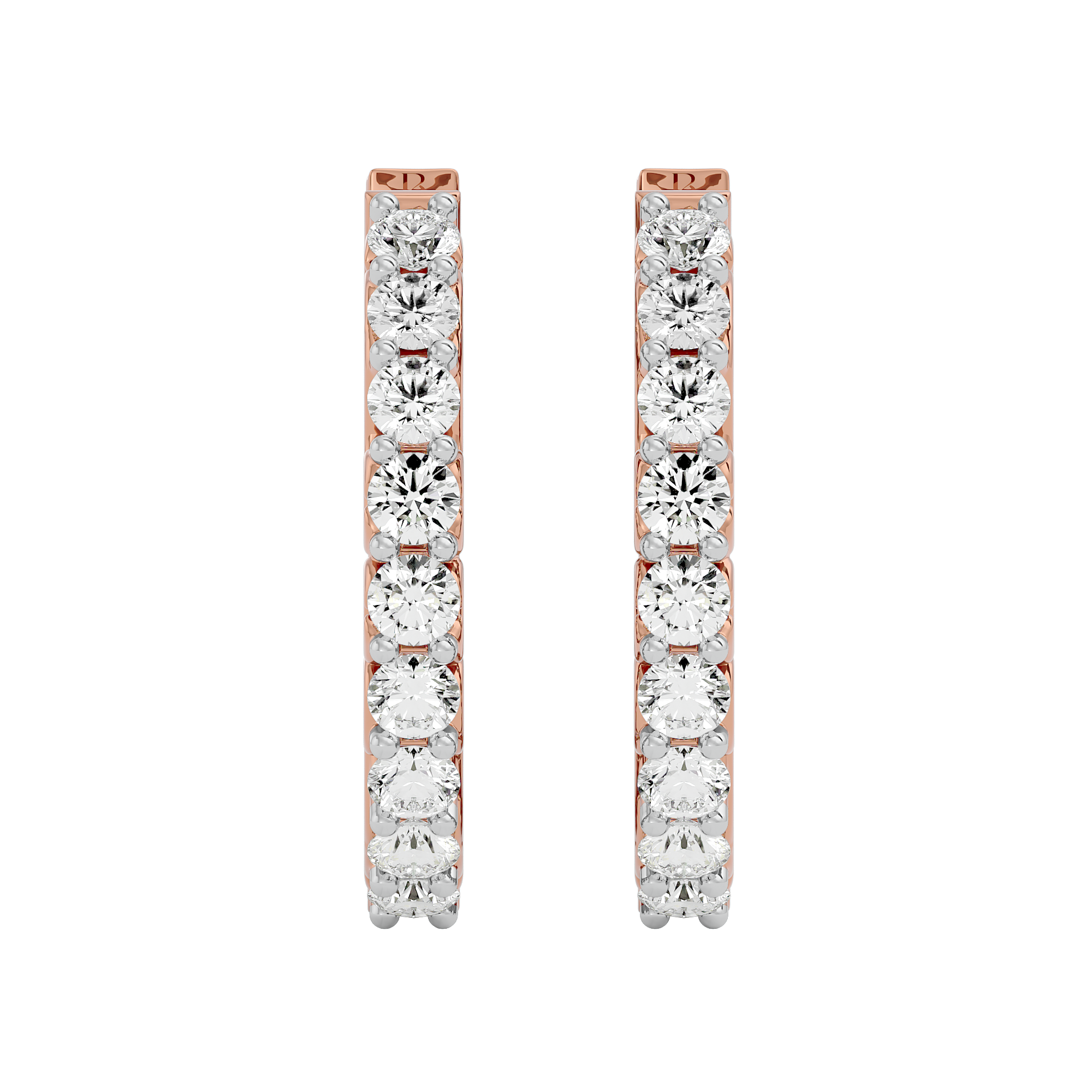 Elegant Whirl Diamond Earrings