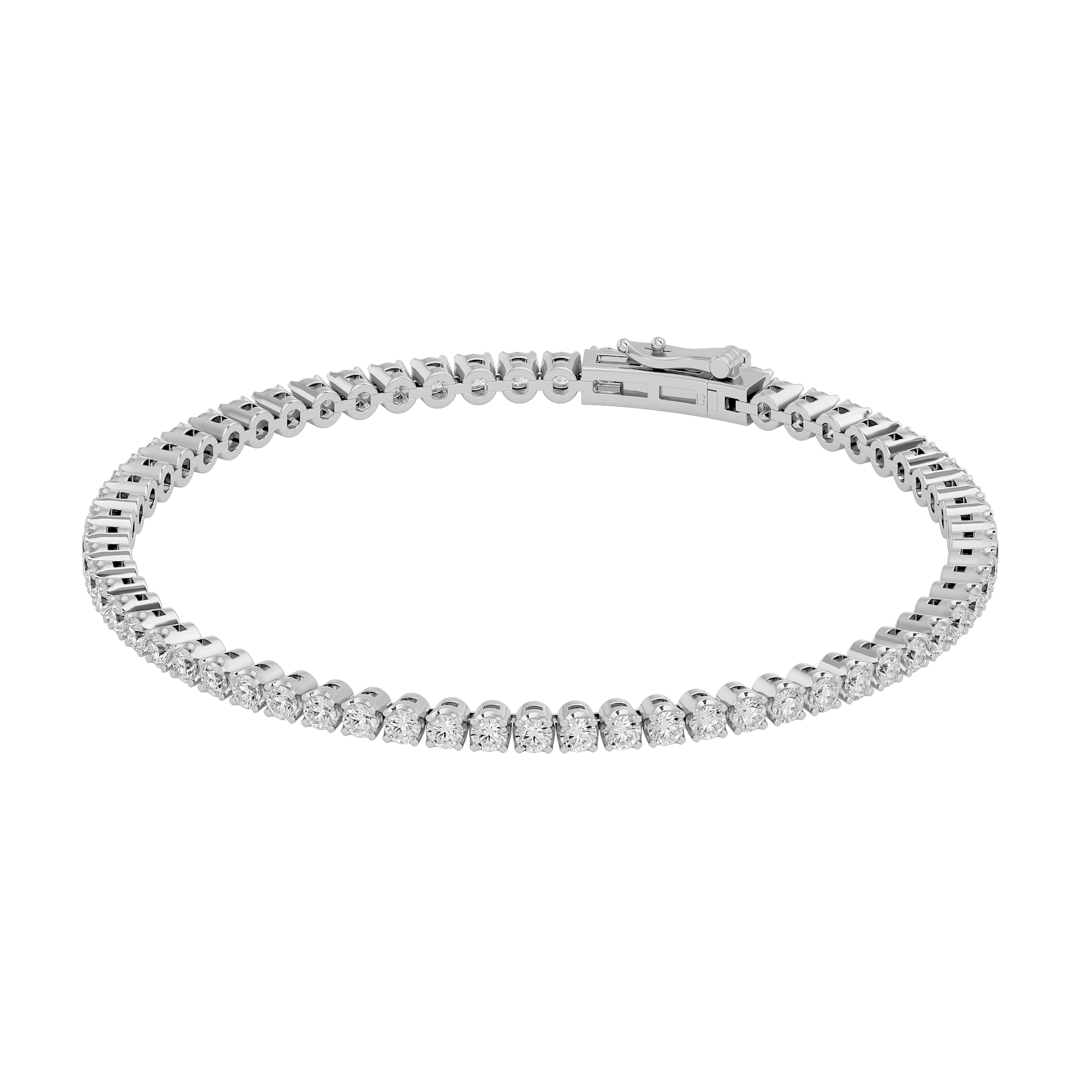 Opulent Sparkling Tennis Bracelet